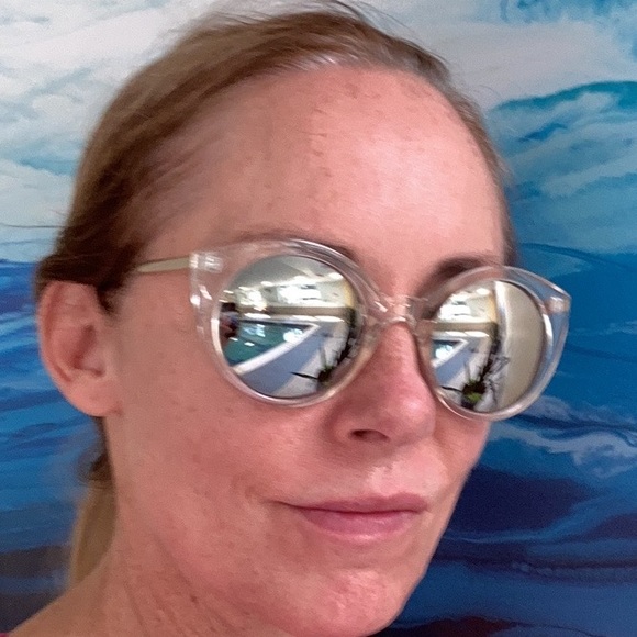 EGO Fantastic silver and clear Studious shape sunglasses main image 6